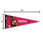 Rico Industries Ncaa Louisville Cardinals Primary 12'' X 30'' Felt Wall D  Cor Pennant - Great For Home/Bed Room/Man Cave D  Cor