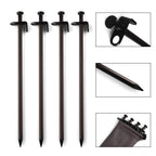 Beefoor Tent Stakes 12 Inch Heavy Duty Tent Pegs Tarp Pegs Camping Stakes For Outdoor Camping Canopy And Tarp Suitable For High