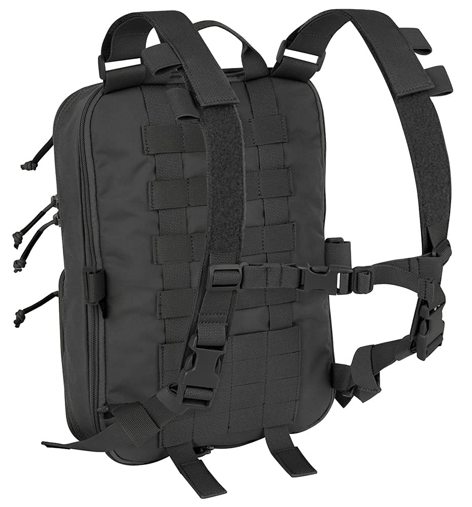 Krydex Tactical Expandable Backpack Molle Backpack For Travelling Hiking Hunting (Bk)
