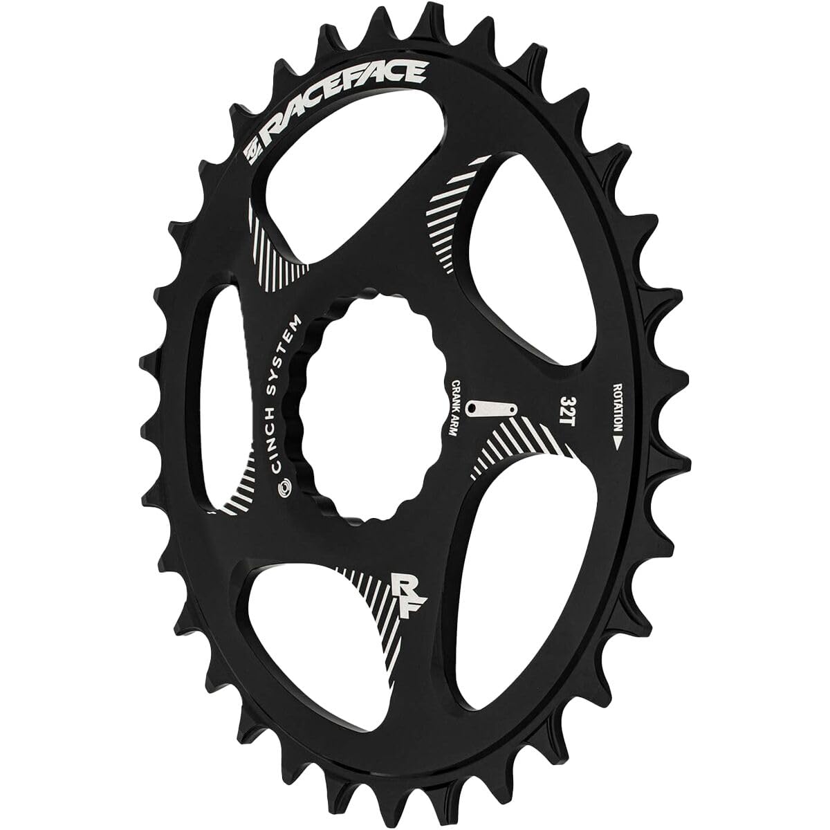 Race Face 91-5605 34 Direct Mount Oval 34T Black 10/11/12S