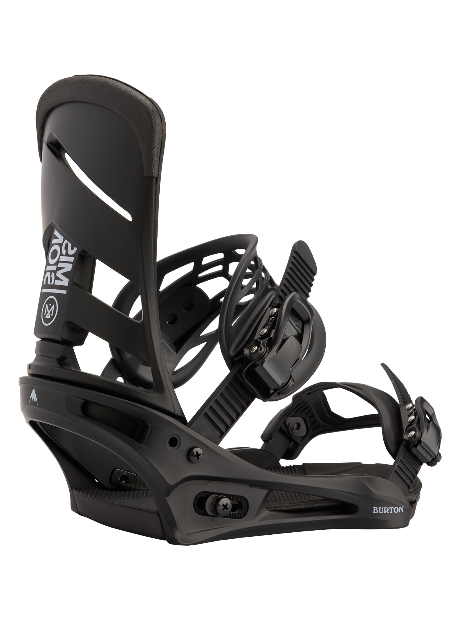 Burton Men's Mission Re:Flex Snowboard Bindings, Black, S