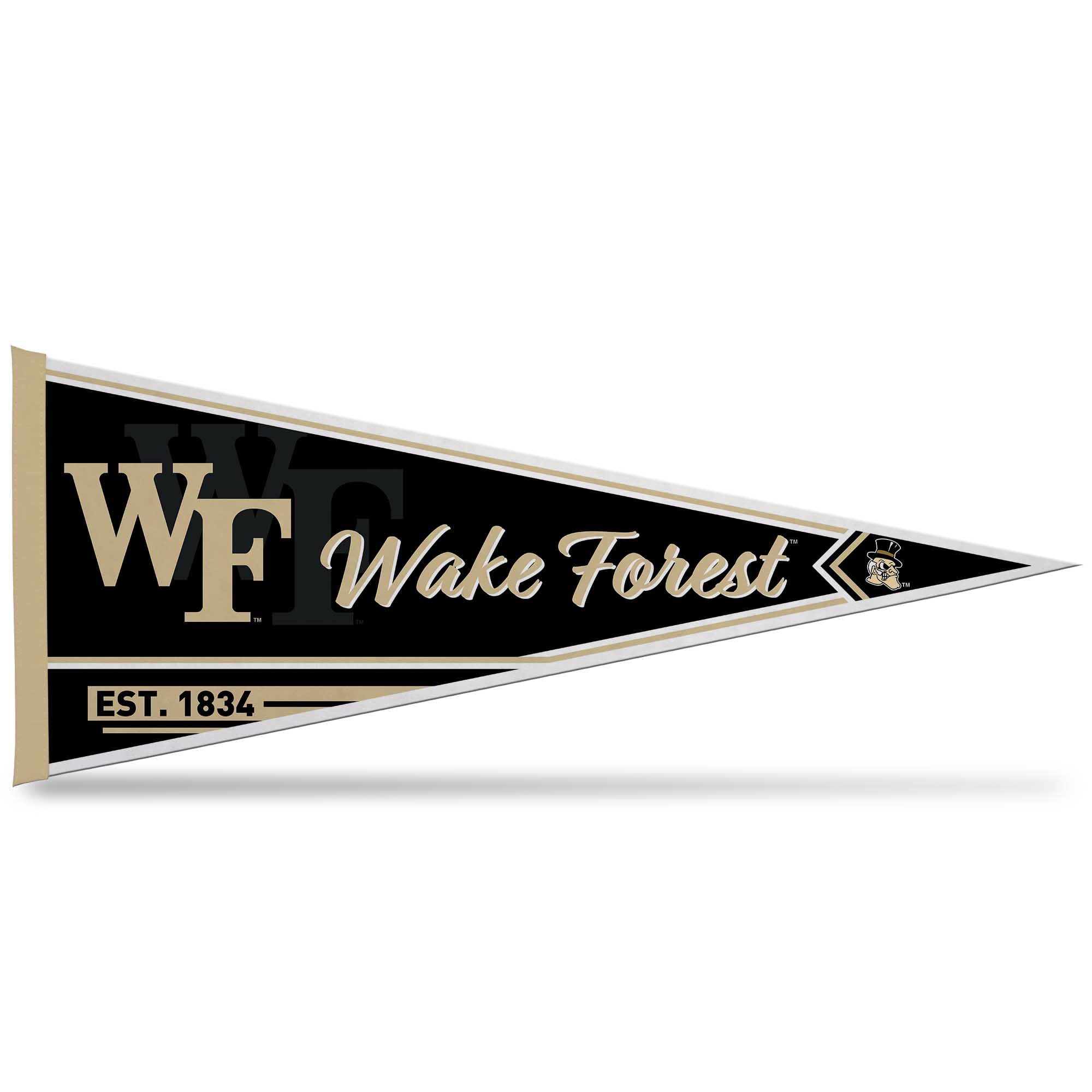 Rico Industries Ncaa Wake Forest Demon Deacons Classic 12'' X 30'' Felt Wall D  Cor Pennant - Great For Home/Bed Room/Man Cave D