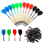 Gse 12 Pcs Soft Tip Darts, Bar Dart, Plastic Tip Darts For Electronic Dart Board. Plus 60 Free Dart Tips