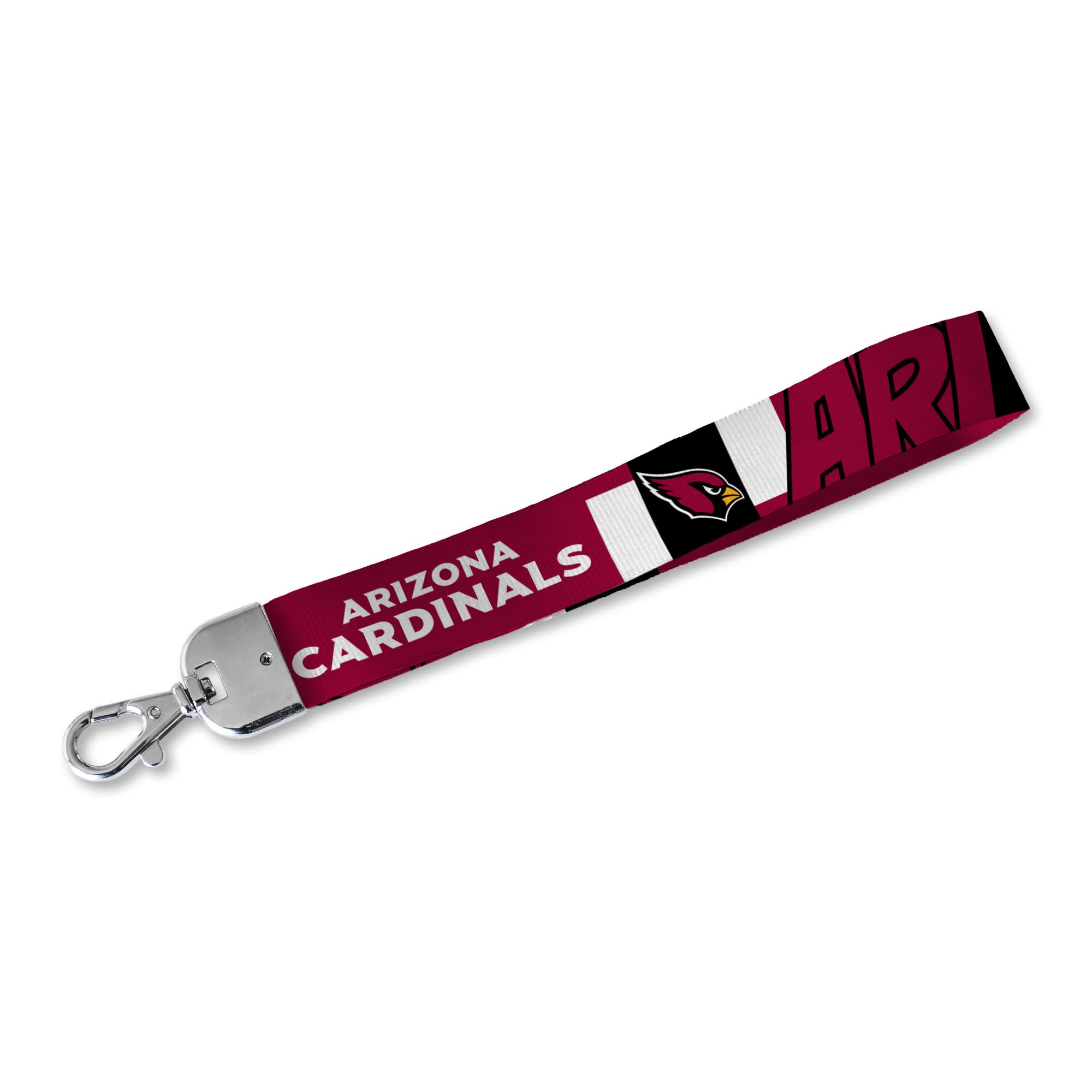 Rico Industries Nfl Football Arizona Cardinals Standard Wrist Lanyard Key Chain, Cute Wristlet Strap Keychain Holder For Women M