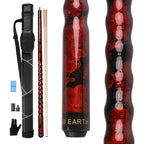 Ab Earth Ergonomic Design 13Mm Tip 58'' Maple Pool Cue Stick Kit With Hard Case (Red, 21Oz)