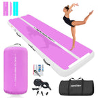 VOFiTNY Inflatable Gymnastics Mat with Tumbling Barrel, 13 Tumble Track Mats for Gymnastics, 3.3L x 2D Air Roller Gymnastics 