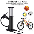 Bike Pump, Mini Bicycle Pump Portable Bike Floor Pump With Presta And Schrader Valves Aluminum Alloy Floor Bicycle Air Pump Comp