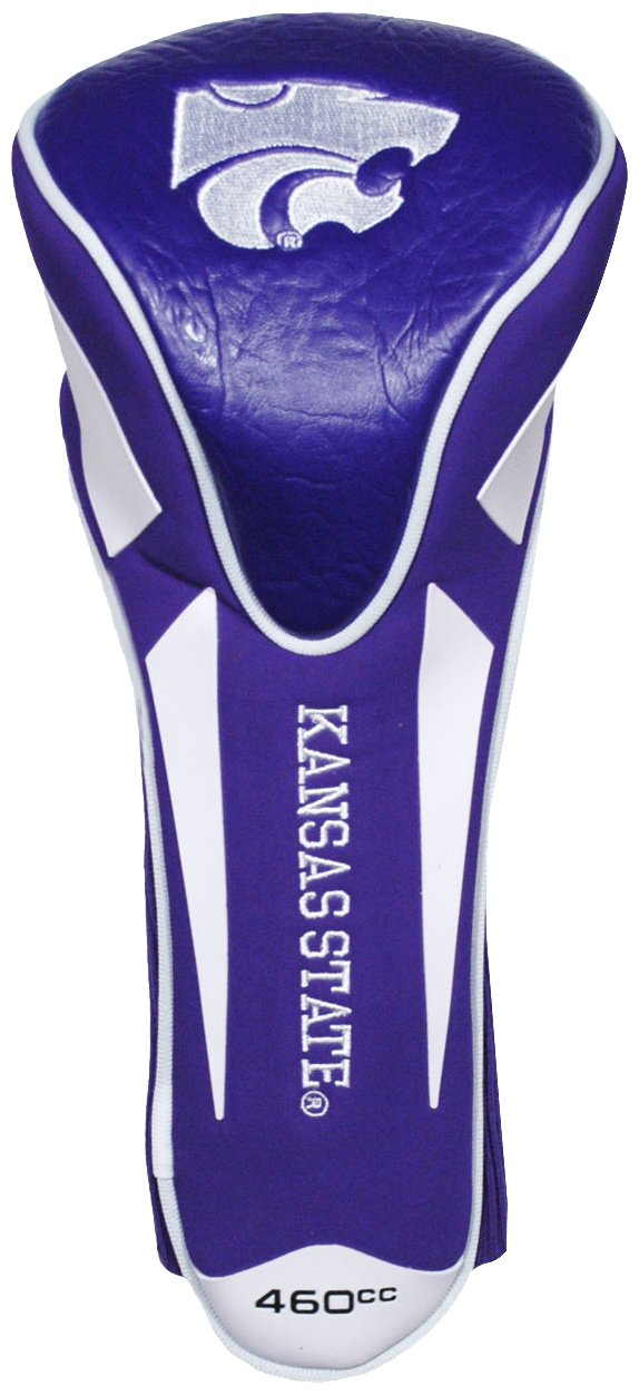 Team Golf Ncaa Kansas State Wildcats Single Apex Driver Head Cover Golf Club Single Apex Driver Headcover, Fits All Oversized Cl