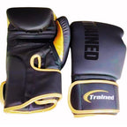 Trained Boxing Gloves 10Oz (Gold & Black)