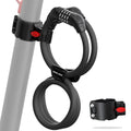 AMZLOCK Electric Scooter Lock with Bracket, Double-Sided Combination Cable Lock, Durable & Lightweight Bicycle with 4-Digit Code