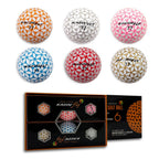 Kaede Fly Distance Golf Balls (Half Dozen) 2 Tone Colored 6 Balls