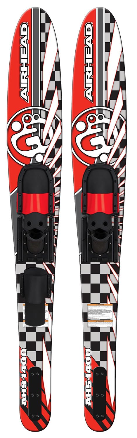 Airhead S-1400 Wide Body Combo Skis, 65'', Pair, Multicoloured (Ahs-1400)