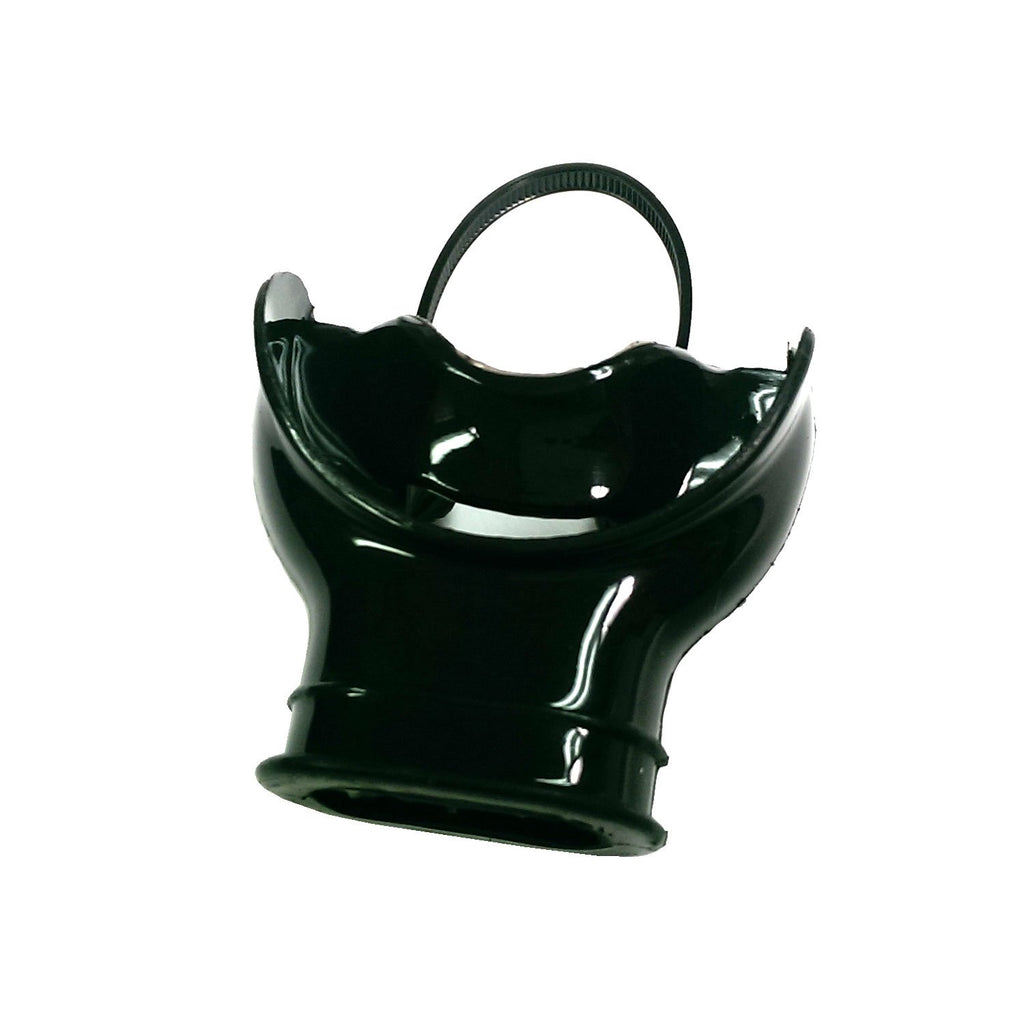 Trident Comfort Bite Mouth Piece With Roof Of Mouth Bridge And Rolled Edges (Black)
