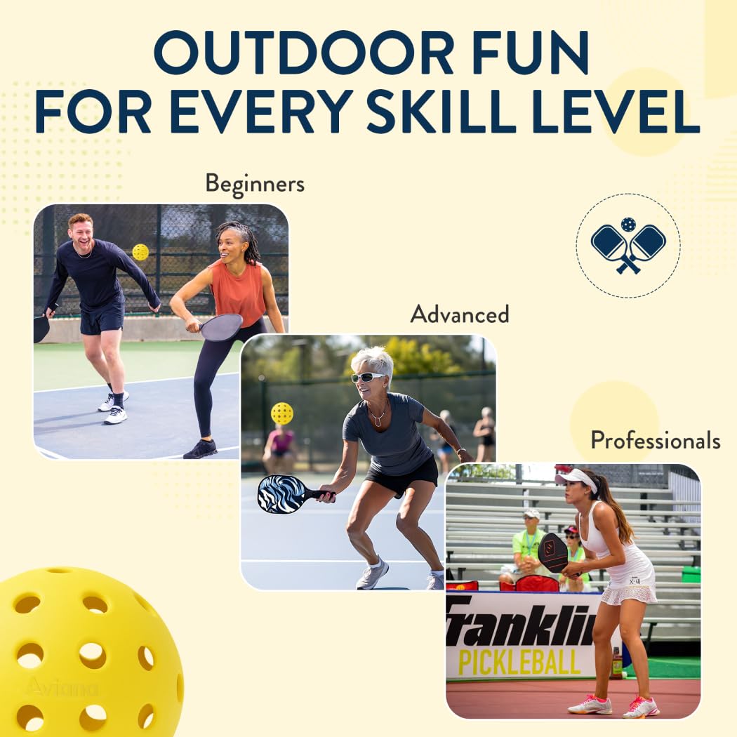 Pickleball Ball Set  Professional Usapa Approved For Sanctioned Tournament Play  40 Holes & Specifically Designed For Outdoor Co
