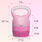 Yes4All Neoprene Coated & Kettlebell Sets - Hand Weights For Home Gym & Dumbbell Weight Set Training 50 Lb