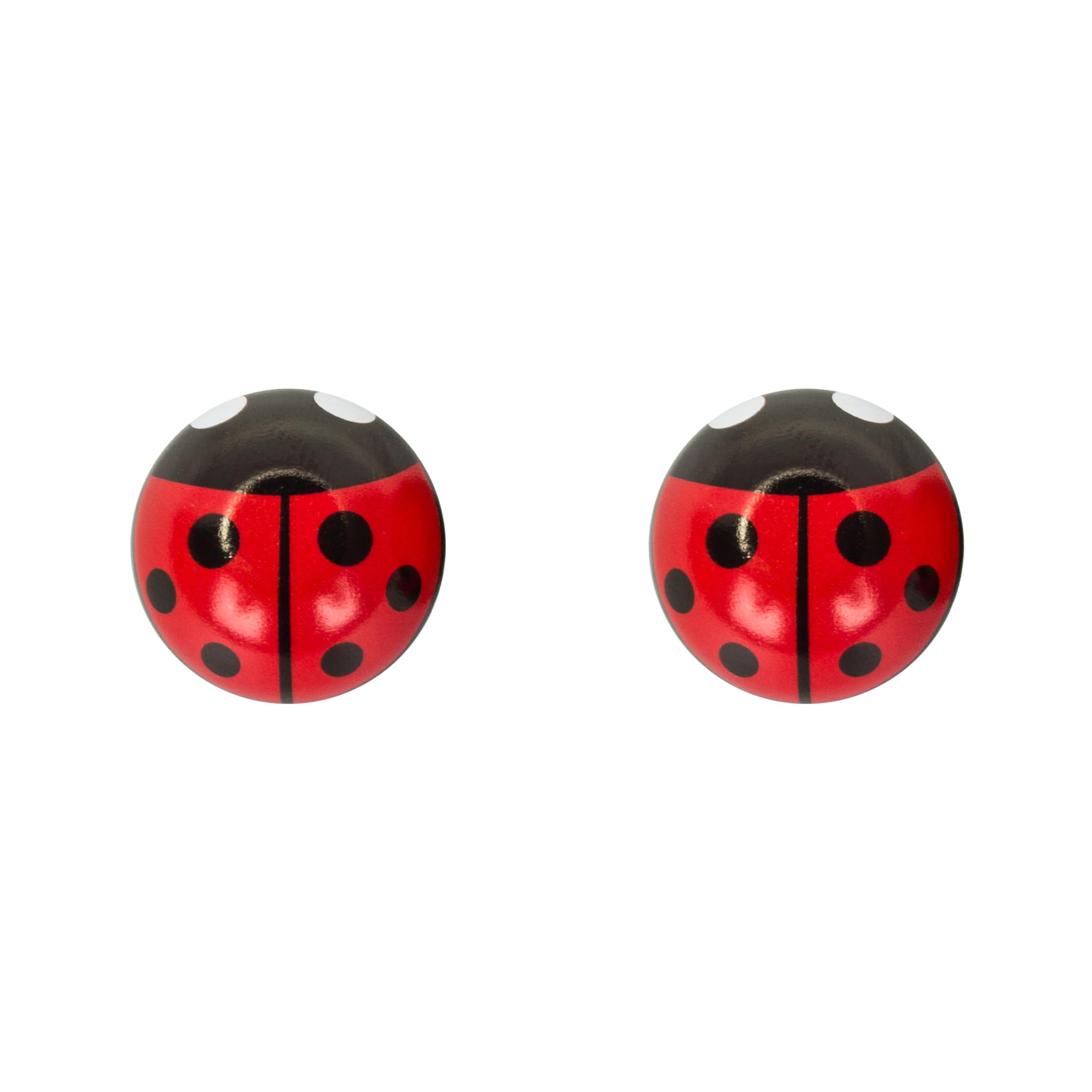 Trick Tops Lady Bug Valve Caps, Red