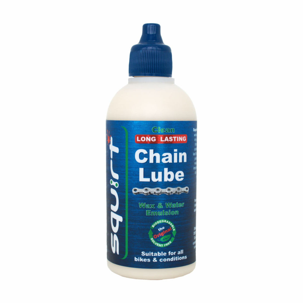 Squirt Chain Lube For Bikes 120 Ml - Long-Lasting Lubricant For All Bike Chains - All-Weather Dry Bike Chain Lube To Reduce Nois