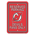 Fremont Die NHL New Jersey Devils Team Sign, 12 x 18, Reserved Parking Sign