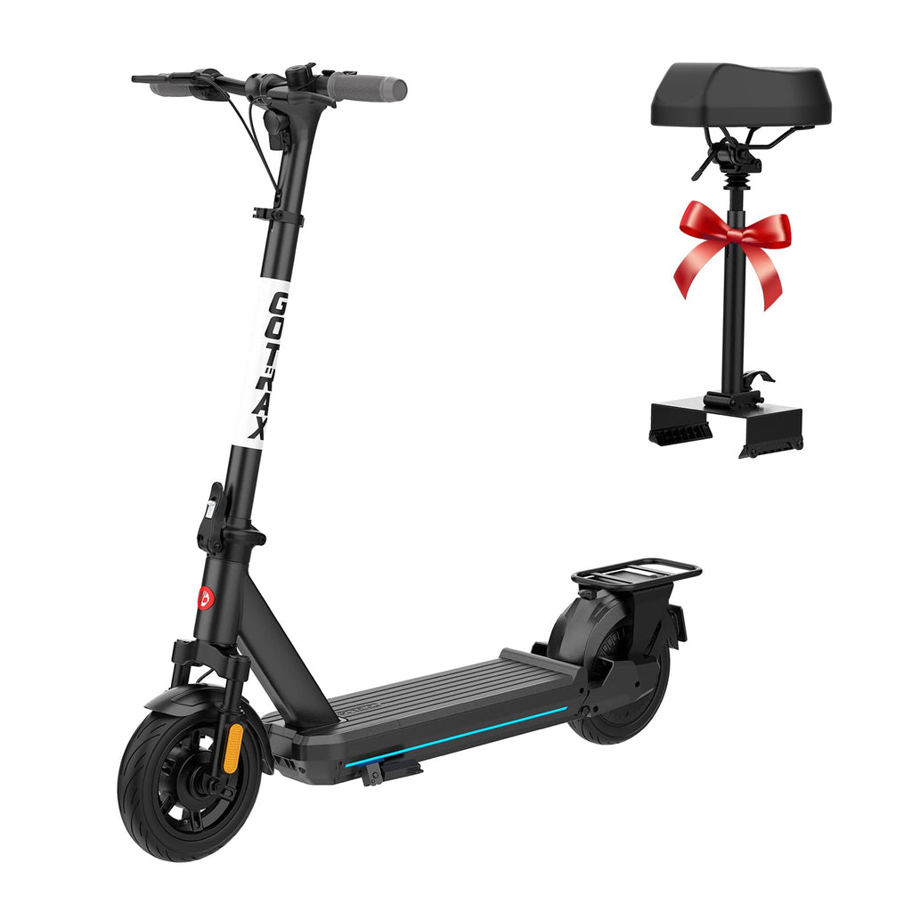 Gotrax Eclipse Ultra Saddle Electric Scooter, 20MPH, 28Miles, Adjustable Handlebar Height, Foldable, Detachable Seat, Cruise Con