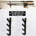 Horizontal Golf Club Wall Mount Golf Club Organizers Golf Club Display Golf Putter Rack Wall Storage Rack - Holds 4 Clubs - Easy