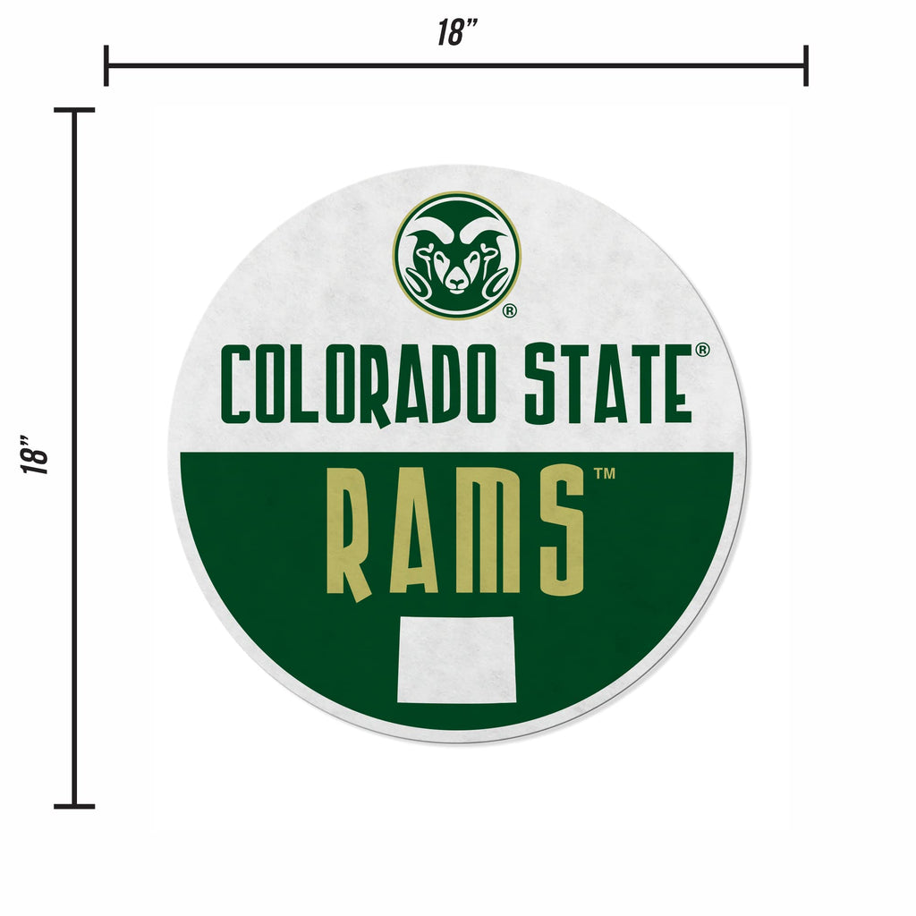 Rico Industries Ncaa Colorado State Rams Classic Shape Cut Pennant - Home And Living Room D  Cor - Soft Felt Ez To Hang