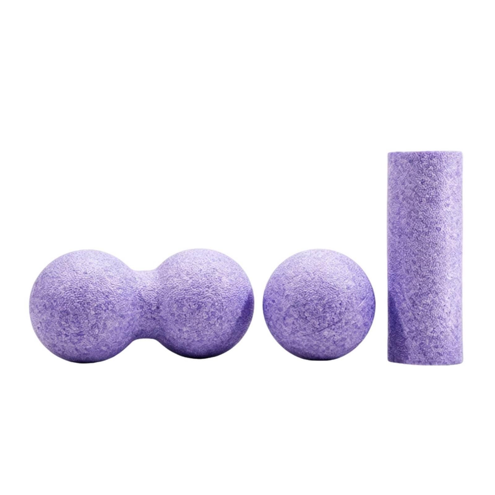 Ojiva 3 Pieces Muscle Relaxation Deep Tissue Massage Ball Set Myofascial Release Foam Massage Ball Trigger Point Foam Roller Por