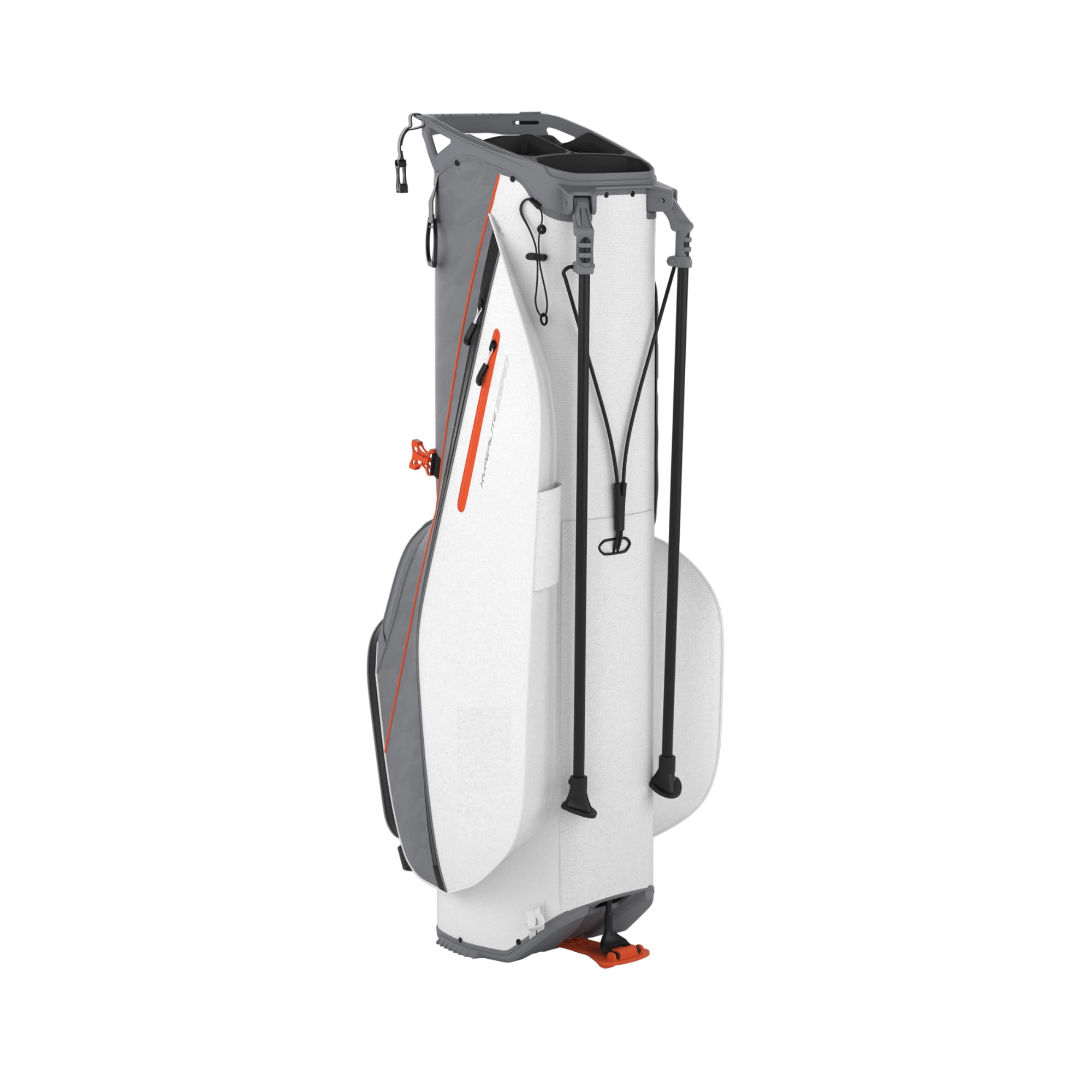 Callaway Golf Hyperlite Zero Golf Bag (Hyperlite Zero, No Logo, Charcoal Hounds/White/Orange)