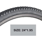 Mohegia Bike Tire,24X1.95 Folding Bead Replacement Tire For Mtb Mountain Bicycle