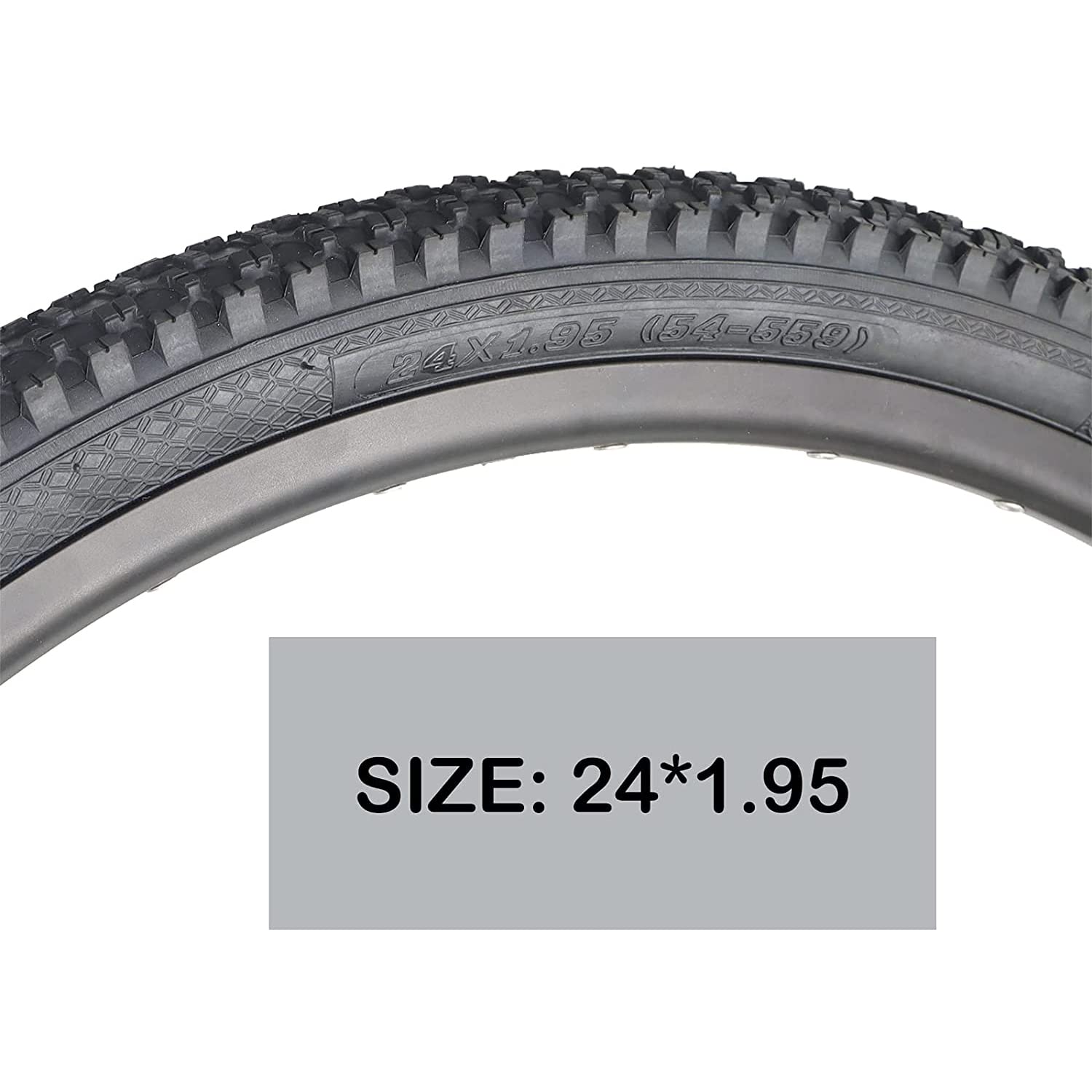 Mohegia Bike Tire,24X1.95 Folding Bead Replacement Tire For Mtb Mountain Bicycle