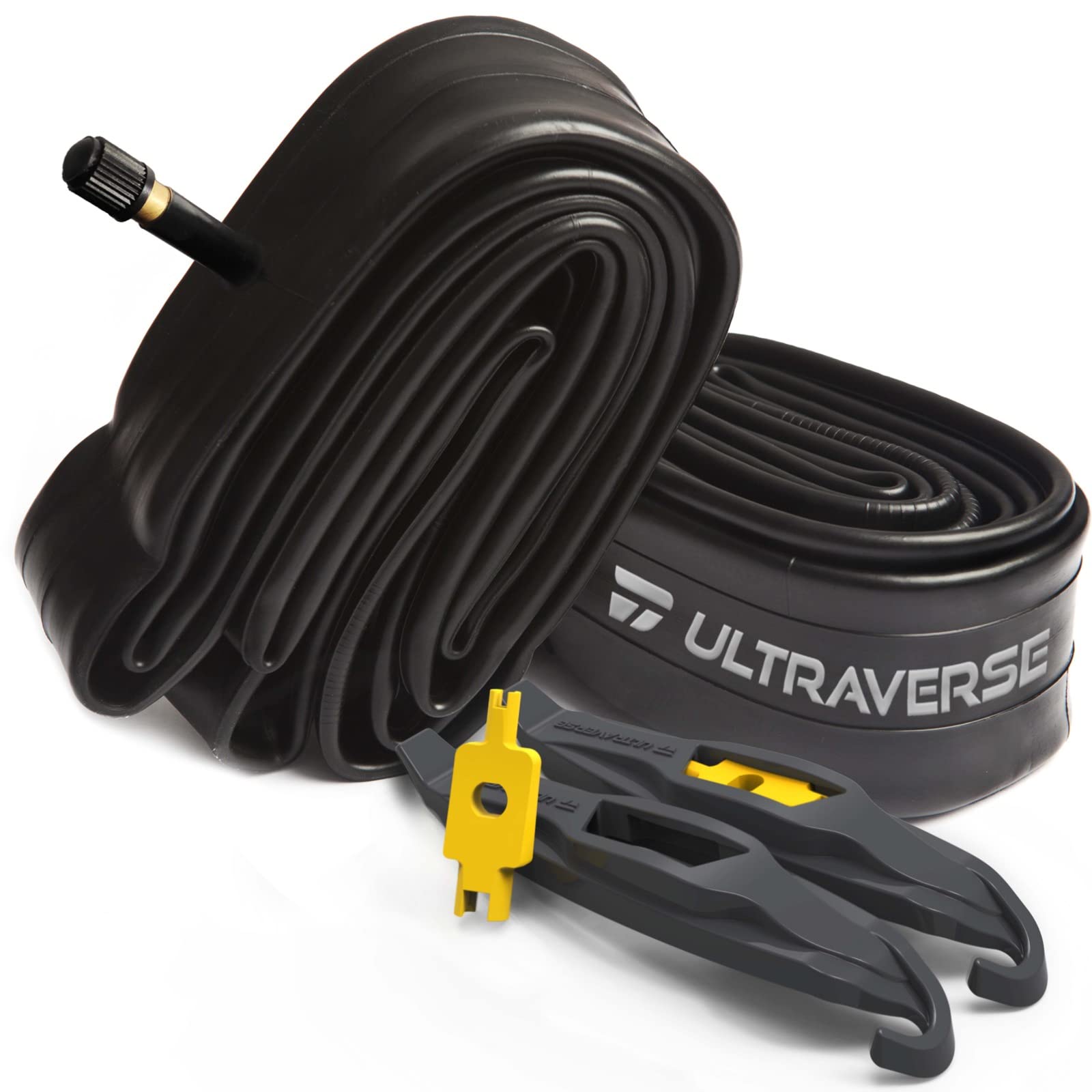 Ultraverse Bike Inner Tube For 26 X 1.75/1.95/2.10/2.125 Inch Bicycle Tire With Schrader Valve - Rubber Tubes For Mountain And T