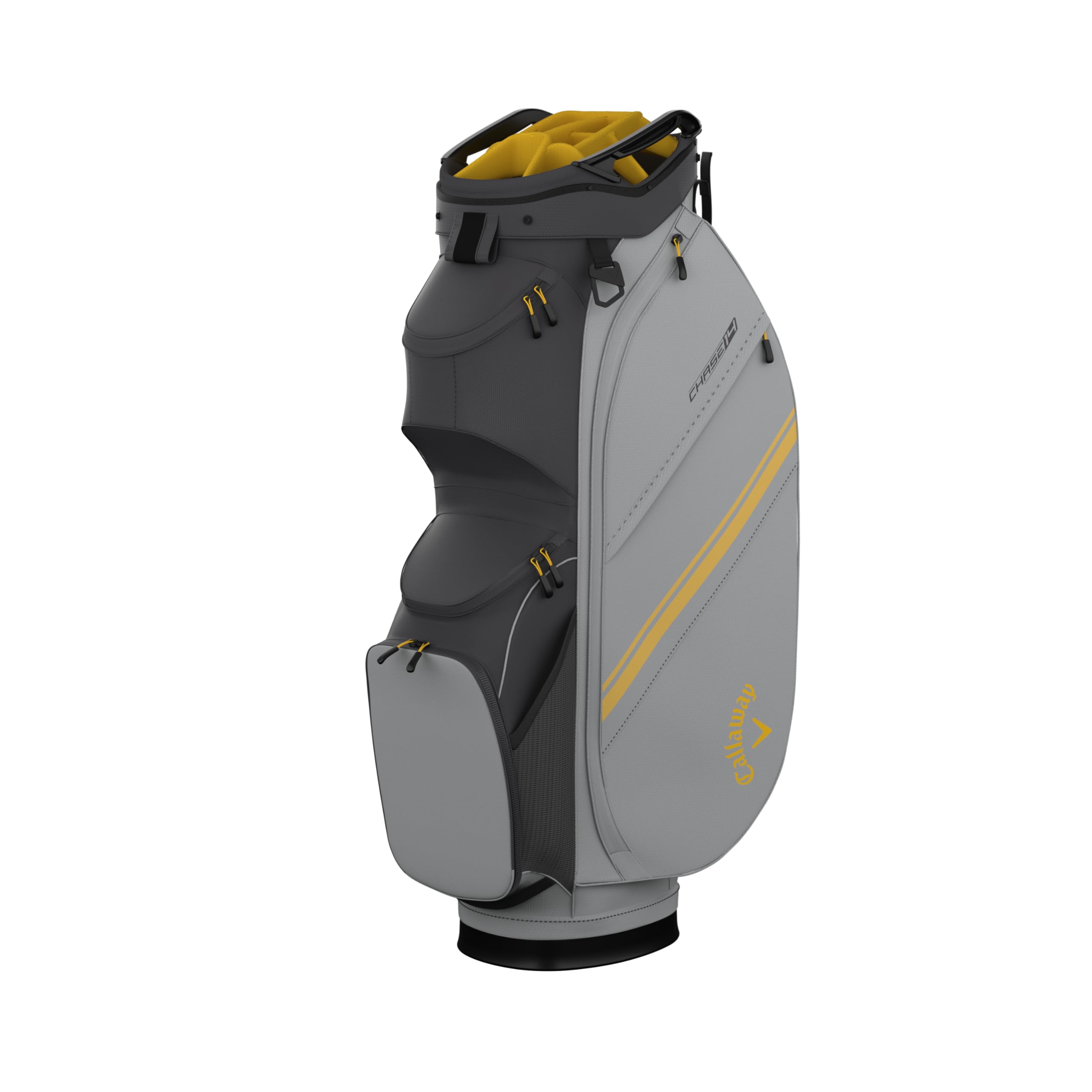 Callaway Golf Chase 14 Cart Bag (Charcol/Silver/Golden Rod)