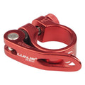 TRIWONDER Bike Seat Post Clamp - 28.6mm, 31.8mm, 34.9mm Quick Release for MTB, Road, Casual Bike (Red, 34.9mm)