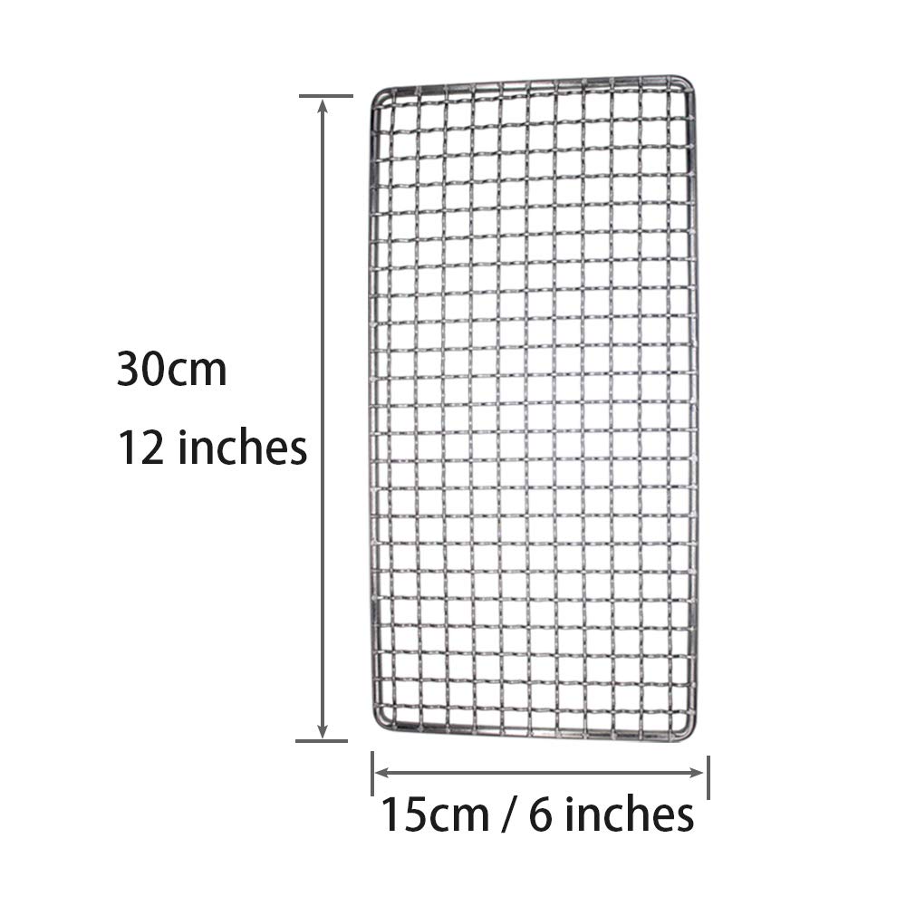 Zipseven Camping Bushcraft Backpacker Grill Welded Stainless Steel Campfire Cooking Grate High Strength Outdoor Mesh Gear For Ca