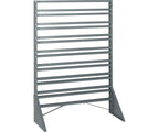 Rail Rack, Single Sided, 36L X 15W X 53H, 600 Lbs Load Capacity, Includes: (16) Rails, Multiple Bin Configurations Available (Bi