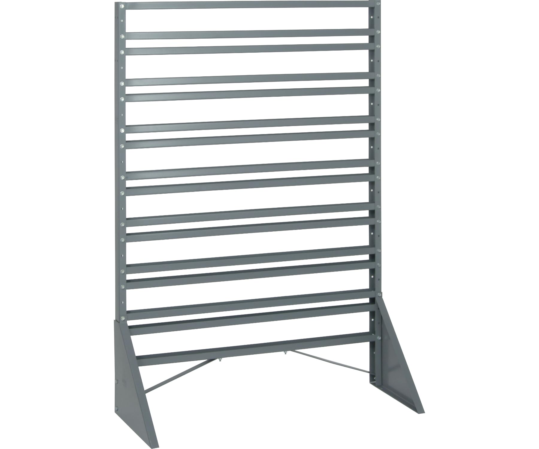 Rail Rack, Single Sided, 36L X 15W X 53H, 600 Lbs Load Capacity, Includes: (16) Rails, Multiple Bin Configurations Available (Bi