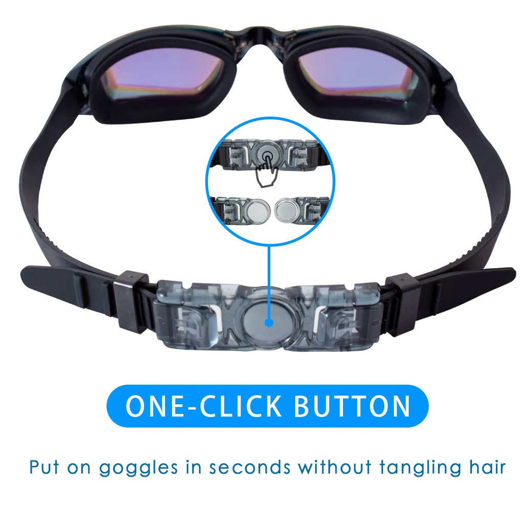 Keary Swim Goggles Pack Of 2 Anti-Fog Swimming Goggles For Adults Women Men Youth Junior, No Leaking Uv Protection Waterproof Mi