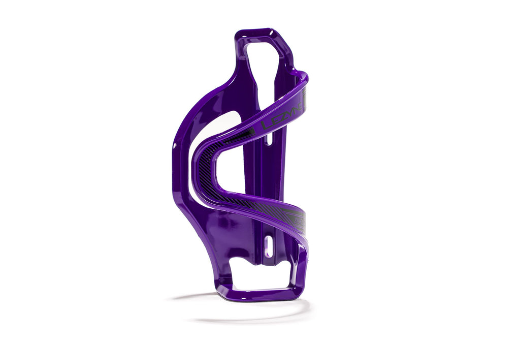 Lezyne Flow Sl | Bike Water Bottle Cage, Composite, Left, Black, 48G, Road, Mountain, Gravel Cycling Water Holder