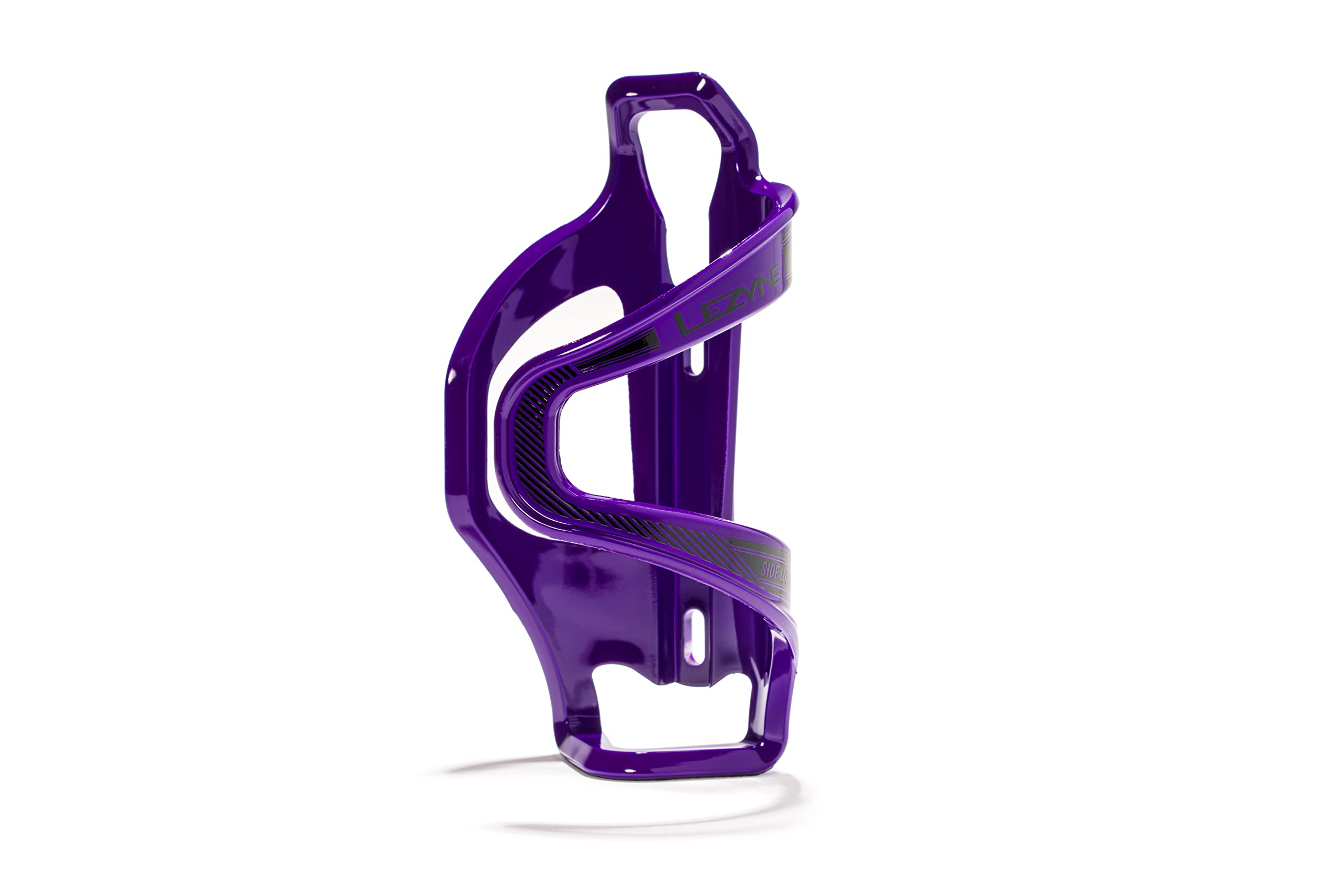 Lezyne Flow Sl | Bike Water Bottle Cage, Composite, Left, Black, 48G, Road, Mountain, Gravel Cycling Water Holder