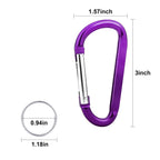 10 Pack 3'' Aluminum Spring Snap Hook Carabiner D Ring Carabiner Clip Camping Accessories Fishing Hiking Traveling And Keychain