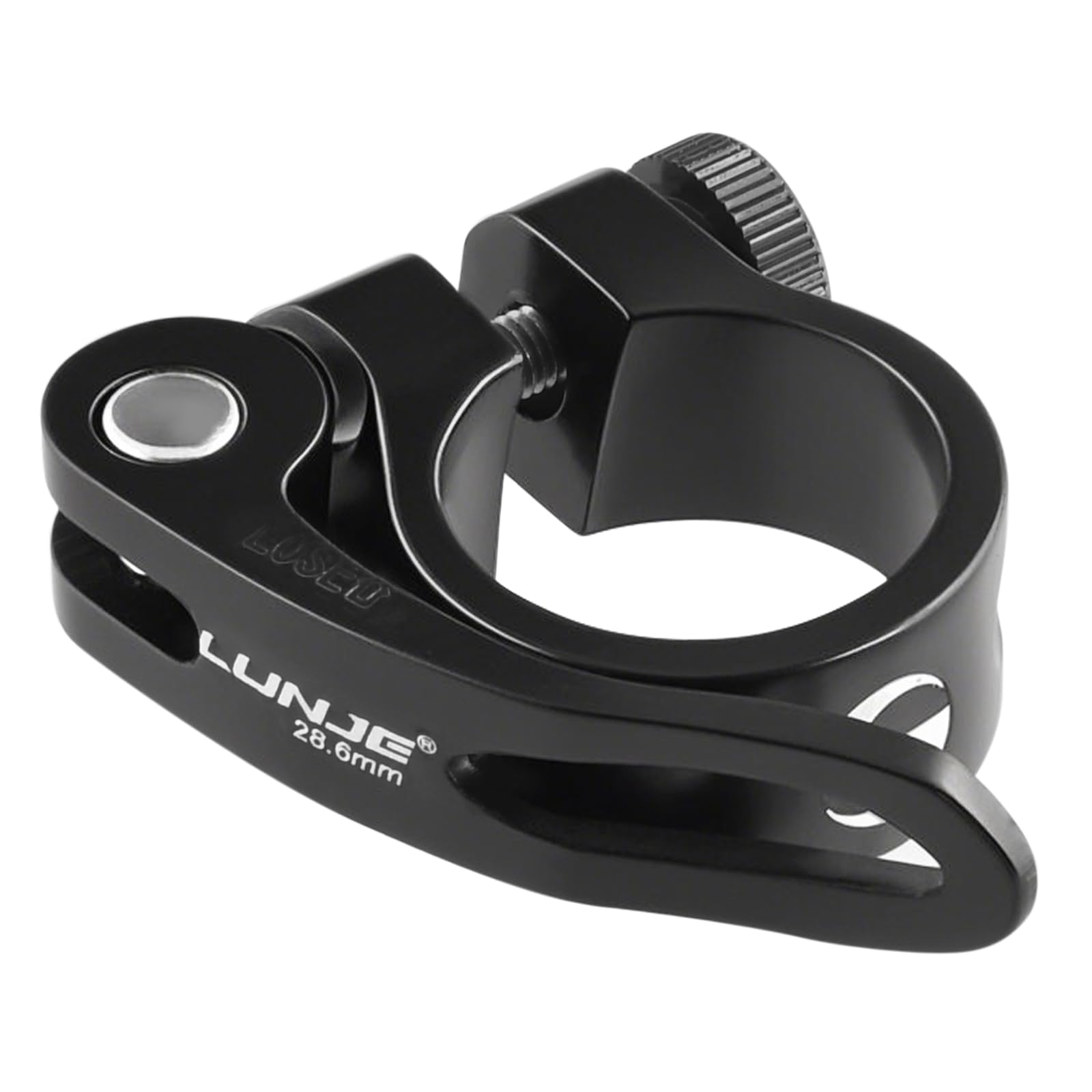 TRIWONDER Bike Seat Post Clamp - 28.6mm, 31.8mm, 34.9mm Quick Release for MTB, Road, Casual Bike (Black, 34.9mm)