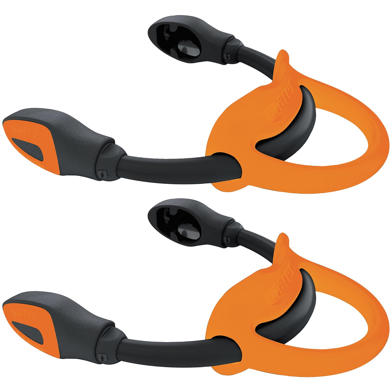Mares Bungee Straps | Replacement Part for Scuba Diving Open Heel Fins - Pair, Orange, Regular