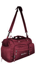 45L Flexforce: AllInOne Gym Bag, Duffel Bag, Rucksack, Travel Bag, Sports Bag (Maroon)