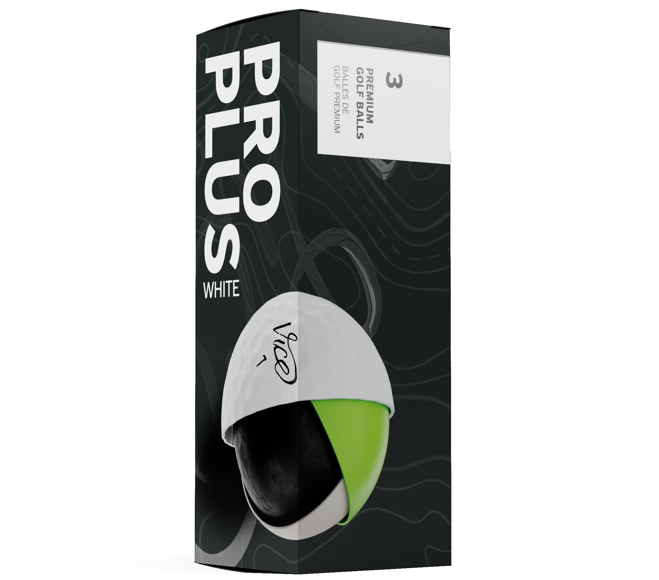 Vice Pro Plus Golf Balls, White