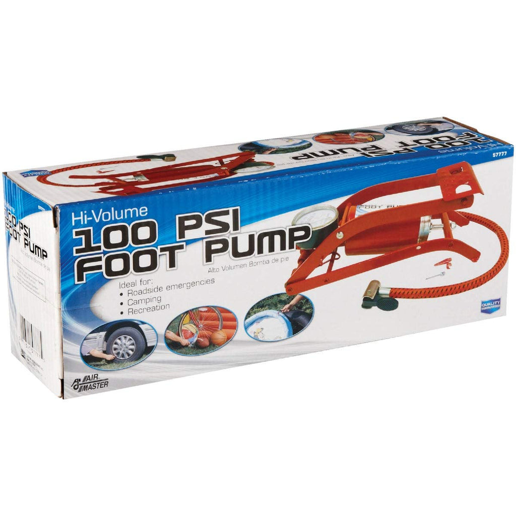 Custom Accessories 57777 '100 Psi' Compact Foot Pump