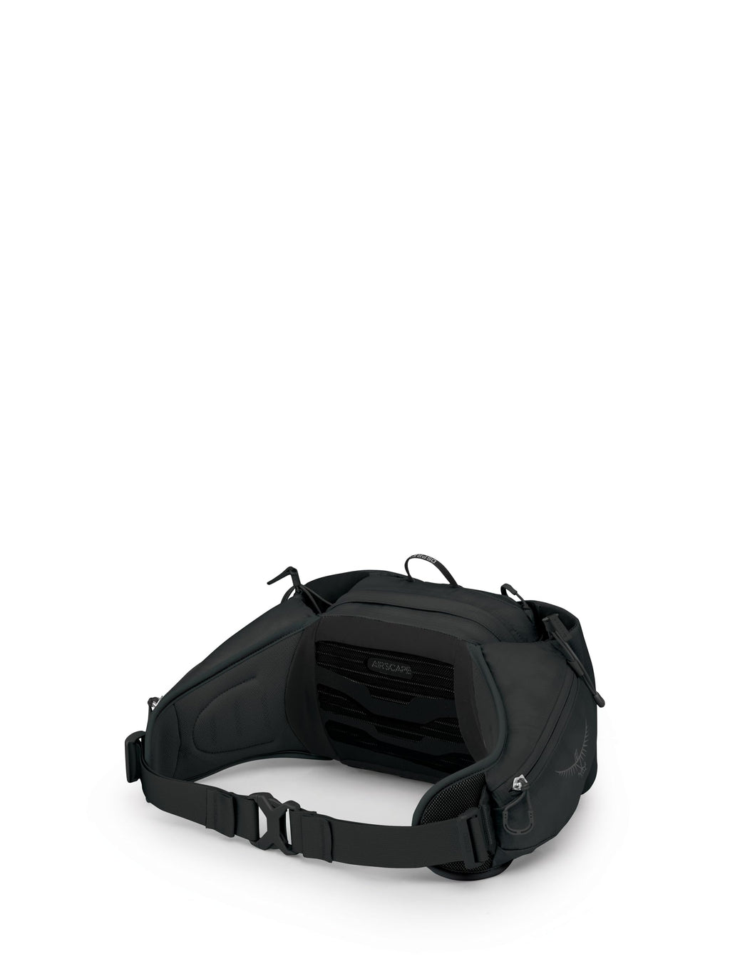 Osprey Talon 6L Mens Lumbar Hiking Waist Pack - Fanny Pack with Water Bottle Holders, Black/Coal Grey