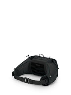 Osprey Talon 6L Mens Lumbar Hiking Waist Pack - Fanny Pack with Water Bottle Holders, Black/Coal Grey
