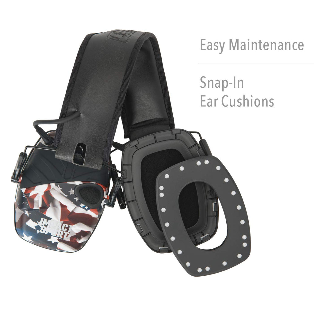 Howard Leight By Honeywell Impact Sport Sound Amplification Electronic Shooting Earmuff, One Nation