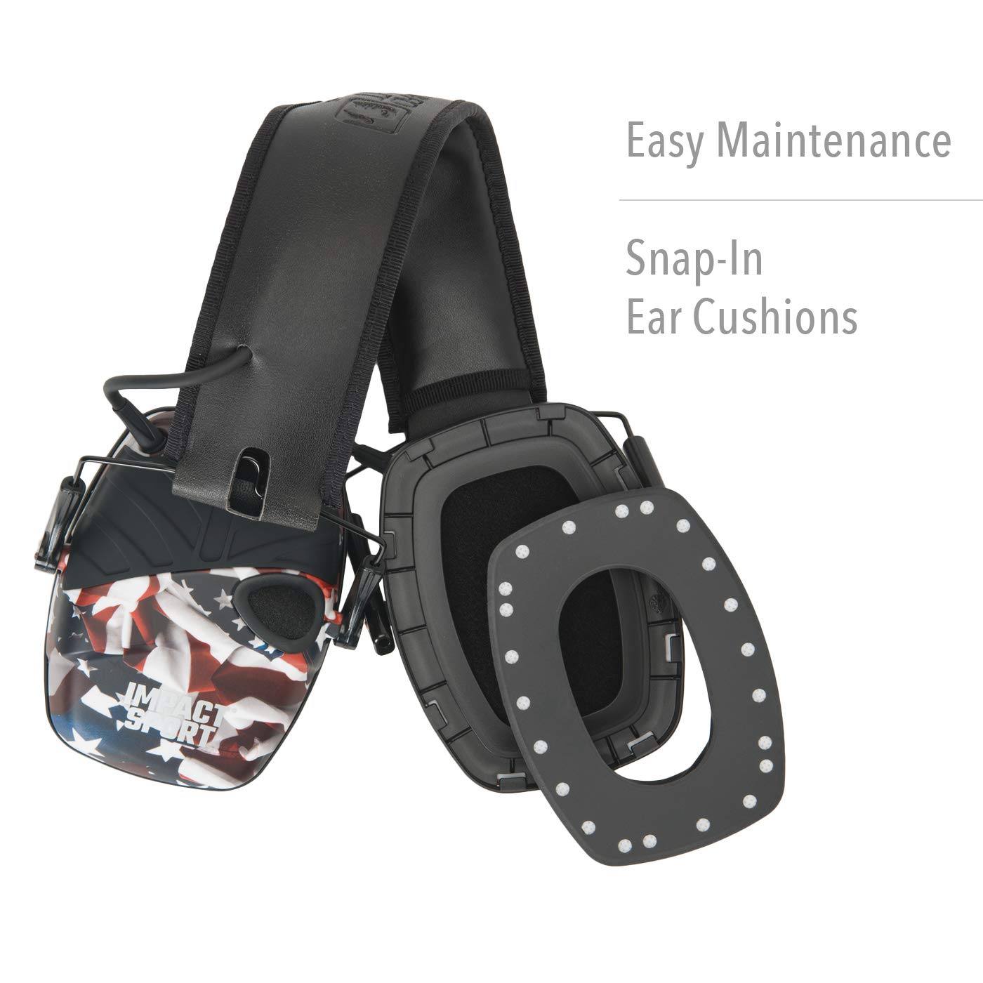 Howard Leight By Honeywell Impact Sport Sound Amplification Electronic Shooting Earmuff, One Nation