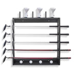 Golf Club Holder Rack - Indoor Wooden 5 Golfs Putter Storage Wall Mount Stand, Organizer For Sticks Clubs/Putter/Golf Balls/Head