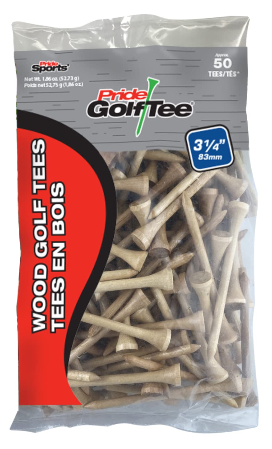 Pride (Pg3145053) Golf Deluxe Tee (3-1/4 Inch, Natural) - 50 Count
